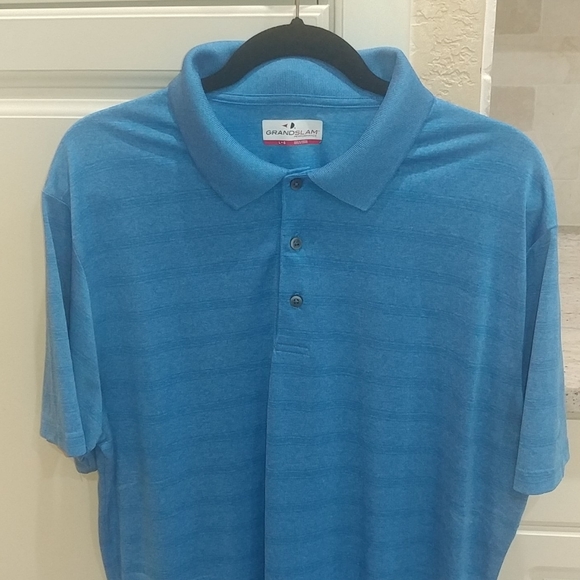 Grandslam Men's Performance Shirt Blue Sz L - Picture 2 of 9